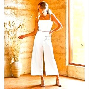 TwoSisters Beryl Jumpsuit in white size 4. New with tags. Never worn.